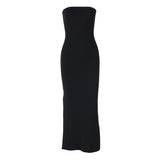 Wenkouban-spring outfits 2025 prety outfits Leonie Strapless Maxi Dress