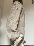 Wenkouban-Light colored baggy parachute cargo pants with drawstring and low waist- Streetwear y2k outfits Fall Outfits Christmas Thanksgiving Gift New Year's Eve