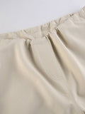 Wenkouban-Light colored baggy parachute cargo pants with drawstring and low waist- Streetwear y2k outfits Fall Outfits Christmas Thanksgiving Gift New Year's Eve