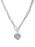 Wenkouban-y2k star cross butterfly heart set pendant / y2k star cross butterfly heart set pendant- Streetwear y2k outfits Fall Outfits Christmas Thanksgiving Gift New Year's Eve