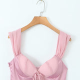 birthday outfit Autumn and Winter New Women's Stitching Suspender Skirt Dress Short Skirt 