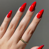 women’s fall fashion 2024 Wear Nail Piece High Sense Autumn 2024 Solid Color Nail Fake Nail Almond-Shaped Glossy Removable Nail Piece Finished Product