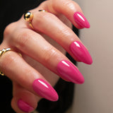 women’s fall fashion 2024 Wear Nail Piece High Sense Autumn 2024 Solid Color Nail Fake Nail Almond-Shaped Glossy Removable Nail Piece Finished Product