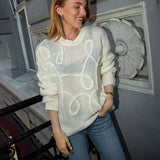 Wenkouban Fashion Casual Pullovers For Women Solid Color Round Neck Long Sleeve Knitted Sweater Loose Female 2024 Autunn Winter New