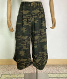 Wenkouban Women's Camouflage Loose Capris Summer Street Unisex Trousers Cargo Shorts Young Girl Casual Bottom Female Calf-length Pants