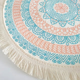 Wenkouban Bohemian Round Placemats Simple Handwoven Jute Placemats Coasters Vintage Cotton Linen Mats Vase Mats Kitchen Accessories