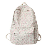 Wenkouban-Fashion Large Capacity Women Backpack Waterproof Nylon School Bag Tulip Floral Travel Rucksack Students
