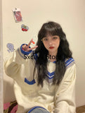 Wenkouban 2023 Autumn Elegant Knitted Sweater Women Long Sleeve Loose Casual Y2k Tops Vintage Pullover Office Lady Korean Style Blouse