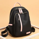 Wenkouban-Contrast Color Backpack for Women Large Capacity School Bags for Teenager Waterproof Oxford Travel Rucksack Girls Knapsack Bolsa