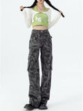 Wenkouban New Jeans Women Clothes for Teenagers Y2k Fashion Women's Slacks Aesthetic Clothing Flare Autumn Products Vintage Harajuku