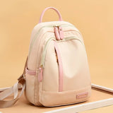 Wenkouban-Contrast Color Backpack for Women Large Capacity School Bags for Teenager Waterproof Oxford Travel Rucksack Girls Knapsack Bolsa