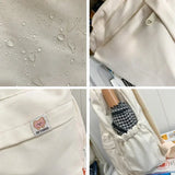 Wenkouban-New Waterproof Nylon Women Backpack Female Travel Bag Backpacks Schoolbag for Teenage Girls Solid Color Bookbag Mochila Bookbag