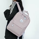 Wenkouban-Stripe Cute Corduroy Woman Backpack Schoolbag For Teenage Girls Boys Small Harajuku Female College Bag Student Lady Book Pack
