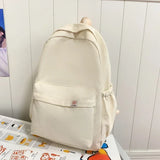 Wenkouban-New Waterproof Nylon Women Backpack Female Travel Bag Backpacks Schoolbag for Teenage Girls Solid Color Bookbag Mochila Bookbag