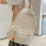 Wenkouban-New Waterproof Nylon Women Backpack Female Travel Bag Backpacks Schoolbag for Teenage Girls Solid Color Bookbag Mochila Bookbag
