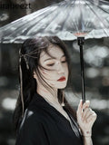 Black Vestido Wei Jin Dynasty Style Slim Waist Confucian Robe with Collar Chinese Style Big Sleeve Shirt Dance Hanfu Dress