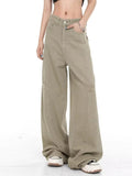 Wenkouban Genuine Spring And Autumn Jeans Fashionable, Relaxed, Loose, Slim, Versatile Wide Leg Pants For Women's Jeans