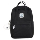 Wenkouban-Stripe Cute Corduroy Woman Backpack Schoolbag For Teenage Girls Boys Small Harajuku Female College Bag Student Lady Book Pack