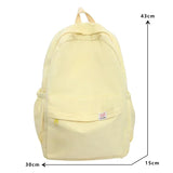 Wenkouban-New Waterproof Nylon Women Backpack Female Travel Bag Backpacks Schoolbag for Teenage Girls Solid Color Bookbag Mochila Bookbag
