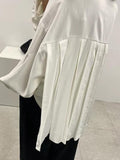 Wenkouban-Christmas Thanksgiving Simple Long Sleeves Loose Buttoned Pleated Solid Color Lapel Collar Blouses&Shirts Tops