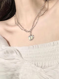 Wenkouban-y2k star cross butterfly heart set pendant / y2k star cross butterfly heart set pendant- Streetwear y2k outfits Fall Outfits Christmas Thanksgiving Gift New Year's Eve
