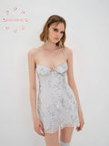 Wenkouban-Christmas Thanksgiving Gift New Year's Eve Dress party look inspos back to school dress  For Love And Lemons Opal Mini Dress
