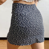 Wenkouban - Eloise Floral Split Skirt