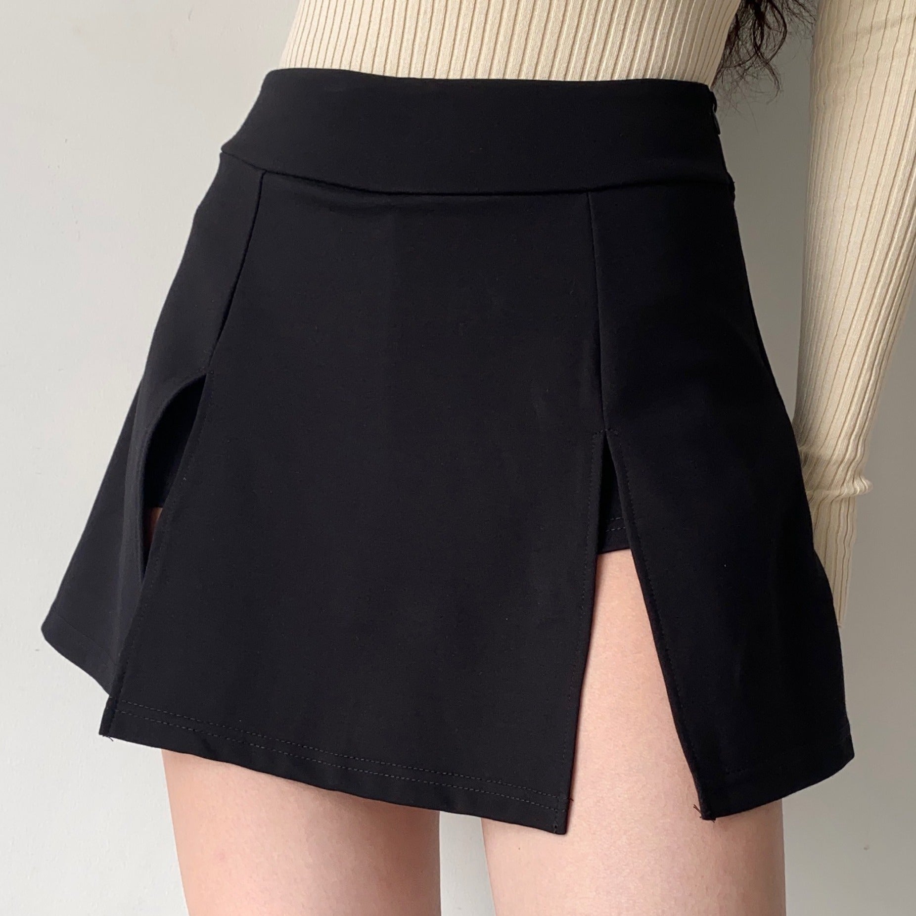 Wenkouban - Chic Double Split Skirt