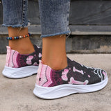 Wenkouban - Purple Casual Patchwork Printing Round Comfortable Out Door Shoes