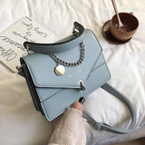 Wenkouban Girls Small Square Bag 2023 New Chains Handbag Women Casual Wild Shoulder Bag Lock Tide Bag Diagonal Female Bag Black