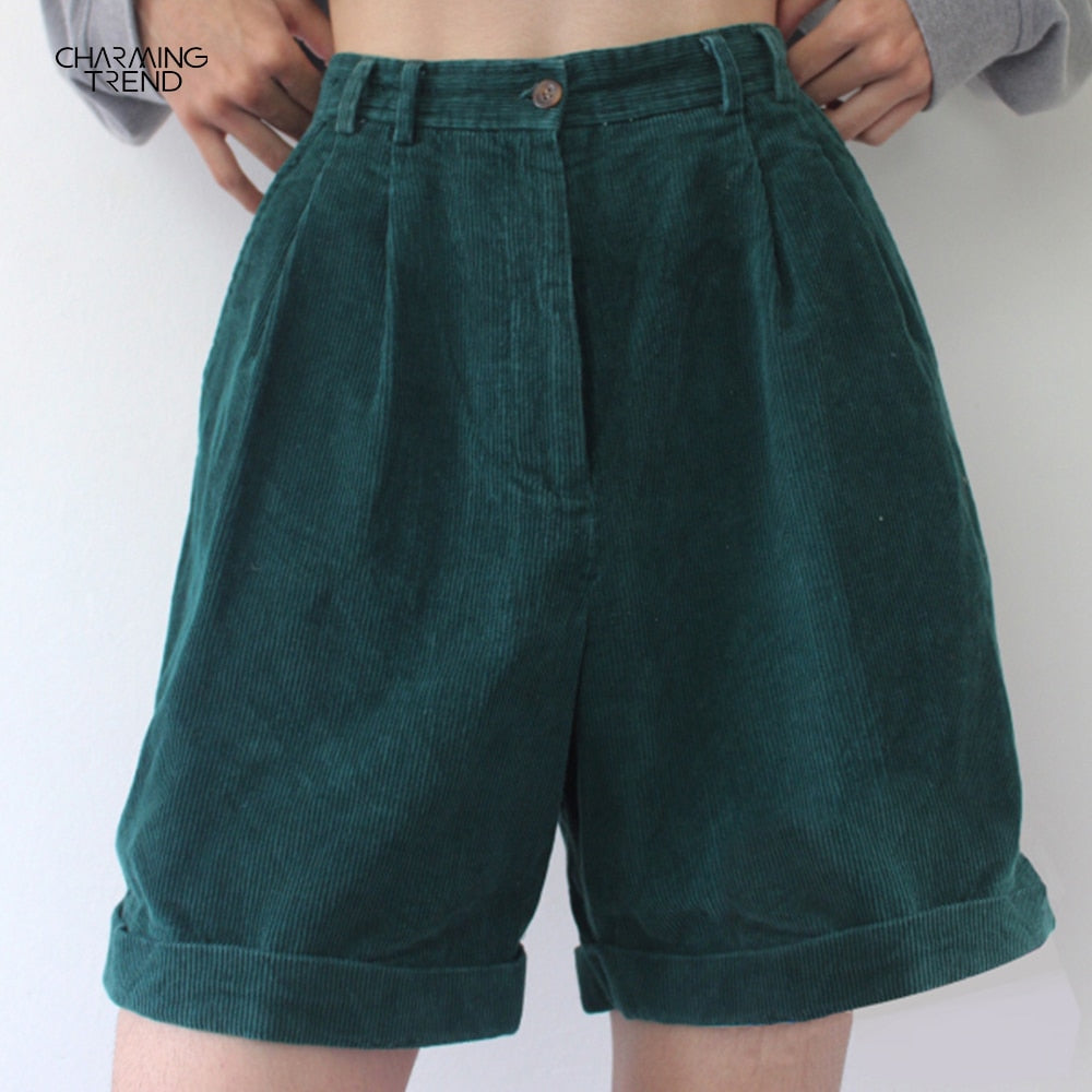Wenkouban Vintage Shorts Boyfriend Style Women Shorts 2023 Summer Casual Solid Women Shorts Streetwear High Waist Female Ladies Shorts