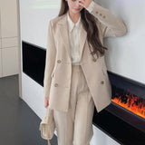 Graduation gift Women Two-Piece Set Pantsuit Office Ladies Elegant Blazer Suit Female Casual Jacket Workwear Business Clothes