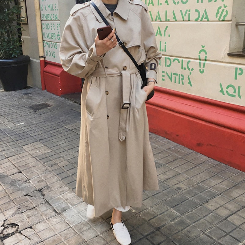 Wenkouban Elegant Long Sleeve A-line Dress Women Mid-Long Loose Dress Female Vintage Turtleneck Spring Dress Vestidos Femme Robe