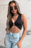 Wenkouban New Women Ladies Summer Sexy Leopard Crop Top Sleeveless Iron Hoop Connected Bra Top Party Club Pub Tank Tops