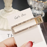 Wenkouban Korean Crystal Hairpins Women Hair Jewelry Fashion Simulation Pearl Gold Barrettes Clips Pins Wedding Bridal Tiara Accessories