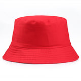 Black White Solid Bucket Hat Unisex Bob Caps Hip Hop Gorros Men women Summer Panama Cap Beach Sun Fishing boonie Hat