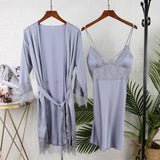 5PCS Pajamas Set Silk Satin Womens Lace Nightwear Spring Strap Pyjamas Suit Female Lounge Sleepwear with Chest Pads Home Wear
