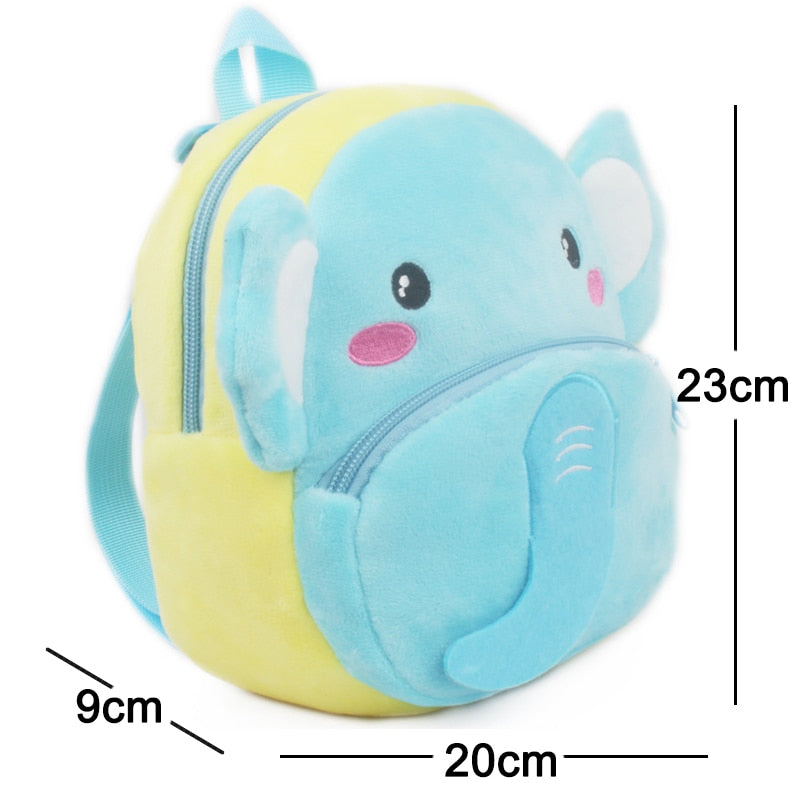 Wenkouban 3D Cartoon Plush Children Backpacks Kindergarten School Bags For Baby Boys And Girls Backpacks Cute Animal Kids Backpack Bookbag