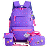 Wenkouban 3pcs/set Printing School Bags Backpacks Schoolbag Fashion Kids Lovely Backpack For Children Girls School bag Student Mochila sac