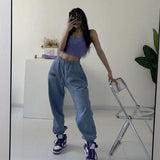 Wenkouban New Jogging Sweatpants Women Hippie Harajuku Streetwear Oversize Y2K Pants Print Baggy Wide Leg Pants Of Female 2023