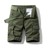 Wenkouban 2023 New Spring Summer Men Cargo Shorts Cotton Relaxed Fit Breeches Bermuda Casual Short Pants Clothing Social Cargo Short Men