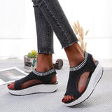 Wenkouban Plus Size Sandals Women 2023 Fashion Casual Platform Sandals Women Shoes Comfort Summer Soft Sport Sandals Breathable Sneakers