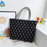 Wenkouban  Fashion Folding Women Big Size Handbag Tote Ladies Casual Flower Printing Canvas Graffiti Shoulder Bag Beach Bolsa Feminina