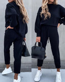 Wenkouban Winter Autumn Women Knitted Settwo Piece Set Tracksuit Velvet Oversize Female Ropa De Chandal Mujer Invierno Casual Jogging Suit