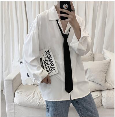 Wenkouban 2023 Men's Suit Collar Lining Loose Coats Long Sleeve Slim Fit Shirt French Cuff Mens Fashion 6 Color Shirts Camisa Masculina