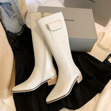 Wenkouban 2023 New Autumn Winter Women Mid Heels Shoes Fashion Zipper Warm Ankle Snow Boots Gladiator Designer Modern Botas Mujer Zapatos