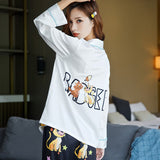 Women's Pajamas Set Luxury Style Cute Animal Print Sleepwear Silk Like Nightie Home Clothes Nightwear Pyjamas Femme