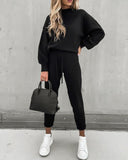 Wenkouban Winter Autumn Women Knitted Settwo Piece Set Tracksuit Velvet Oversize Female Ropa De Chandal Mujer Invierno Casual Jogging Suit