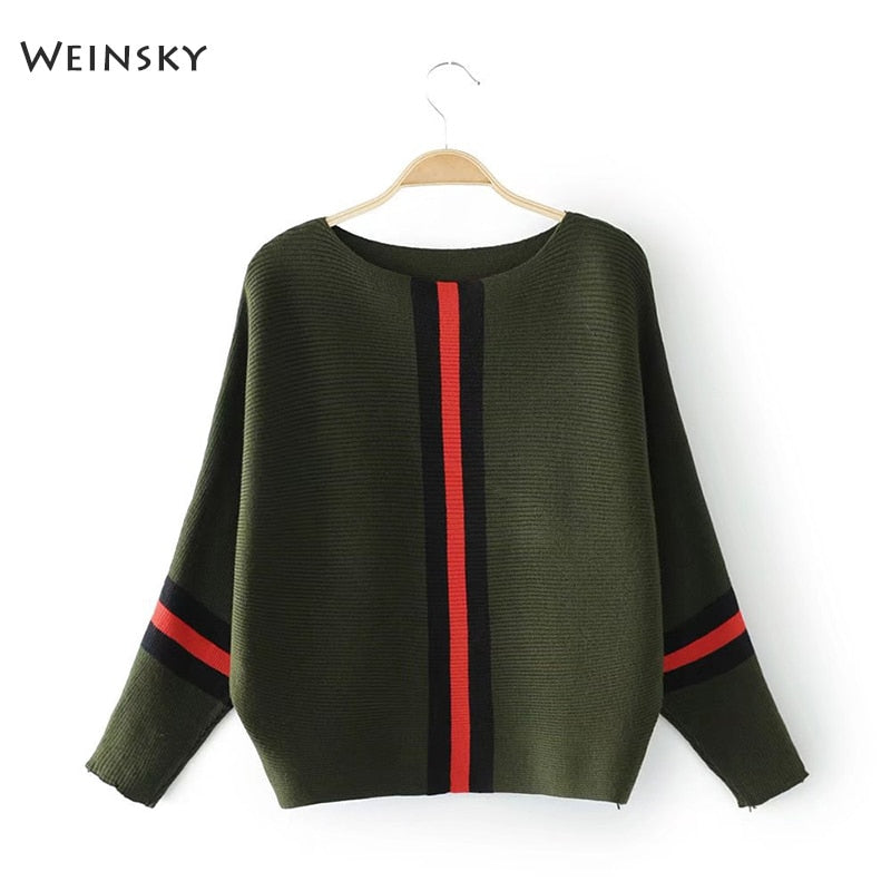 Christmas Gift Weinsky Casual Style Women Knitted Sweater And Pullovers Full Sleeve Ladies Fashion Sweaters Female Winter And Autumn