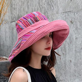 Double sided irregular Pattern Bucket Hat Women Summer Cotton Breathable Leisure Bob Caps Outdoor Sports Casual Dome Panama Cap
